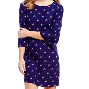 Joules Love Bees Gardenia 3/4 Sleeve Mini Dress